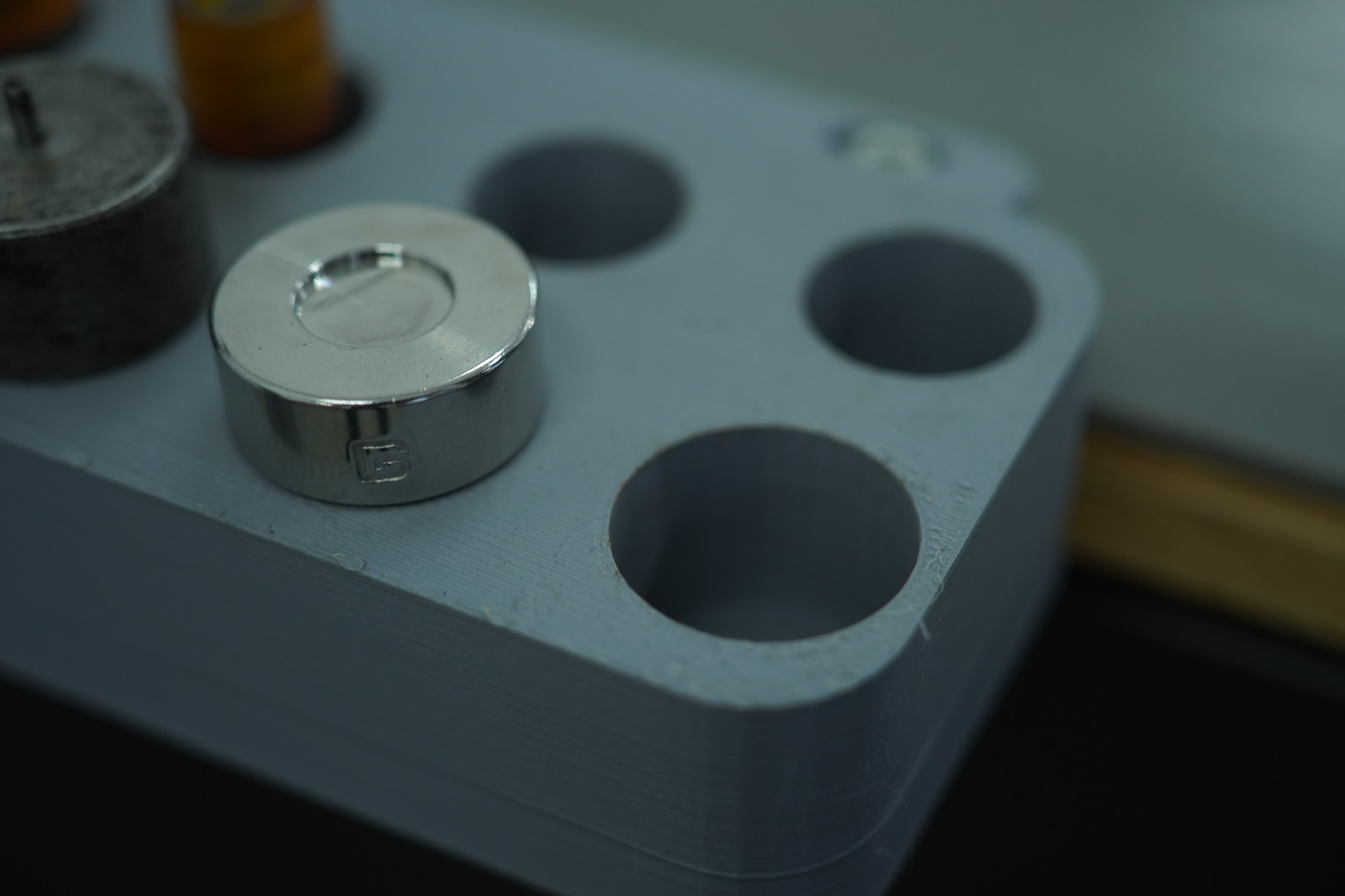 3D printed tool holder with rivet setter